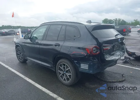 2022 BMW X3 xDrive30I из США, поврежденный, VIN 5UX53DP05N9M46219